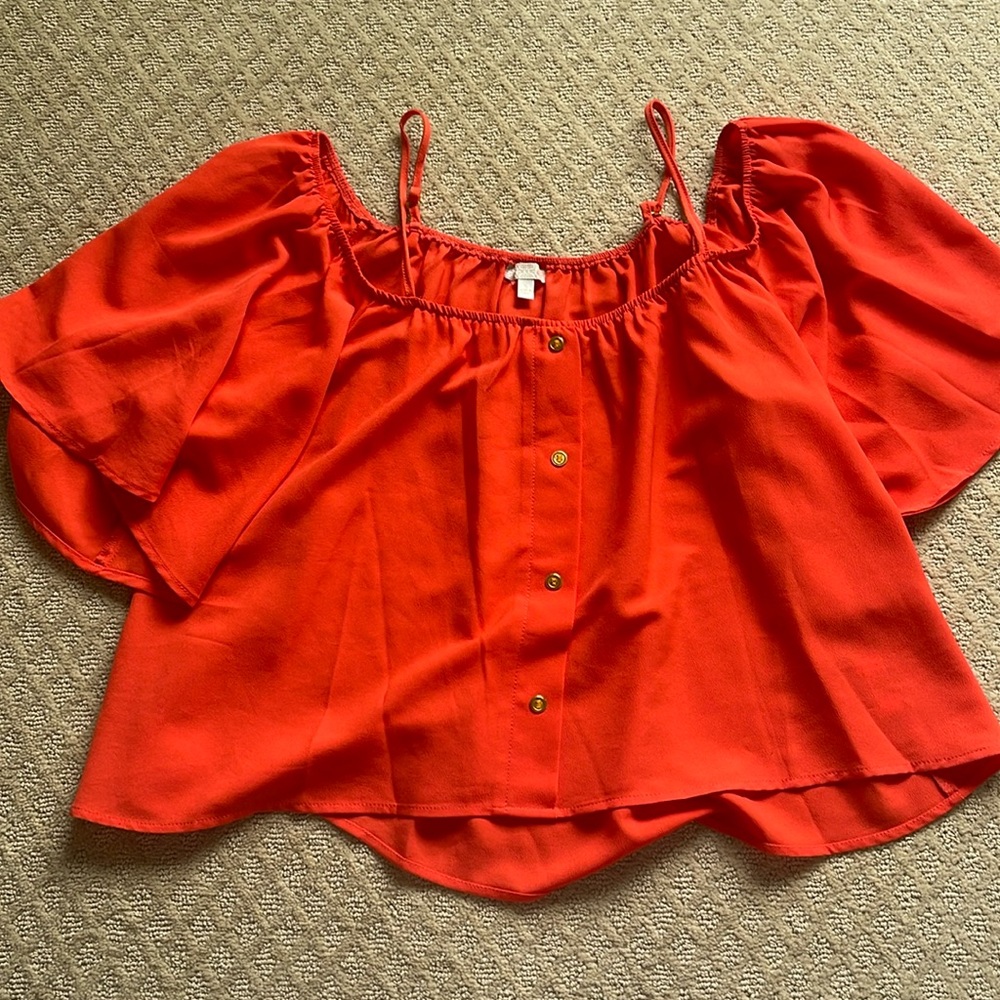 GB flowy Neon orange blouse